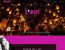 Tablet Screenshot of eventsfactory.com